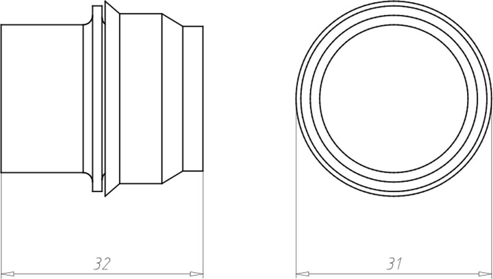 Actual product image Kaiser End/transition grommet