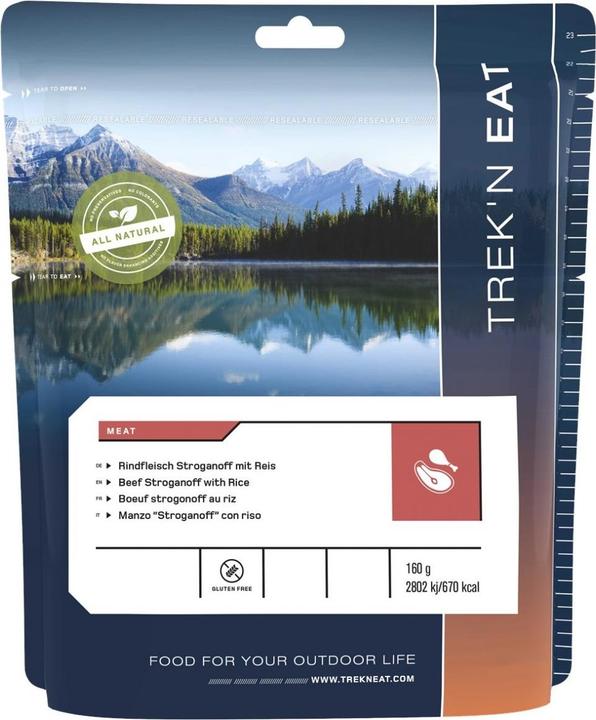 Trek'n Eat Rindfleisch Stroganoff mit Reis (160 g)