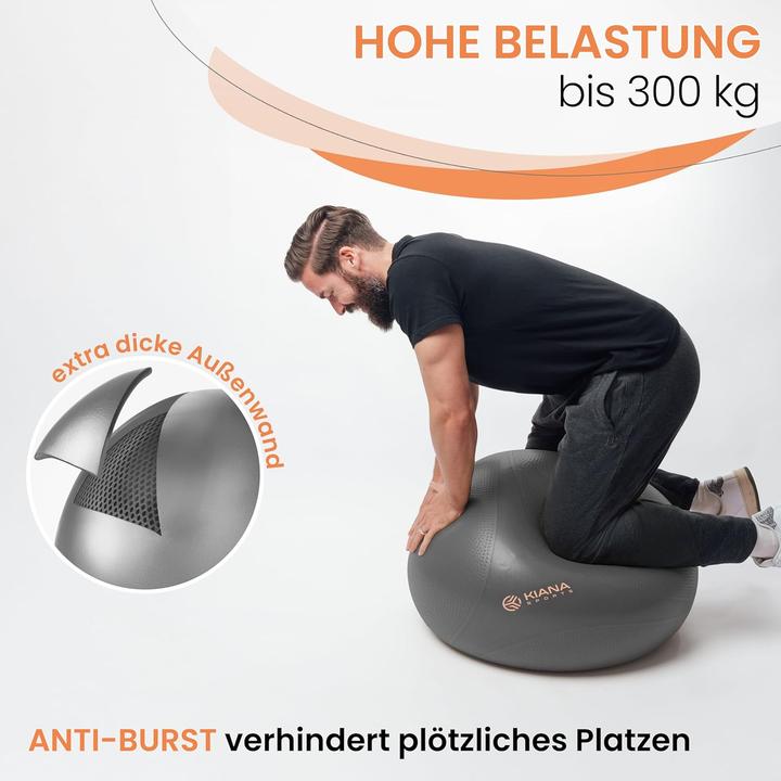 Actual product image Kiana sports Gymnastik- und Sitzball mit Noppen, inkl. Pumpe