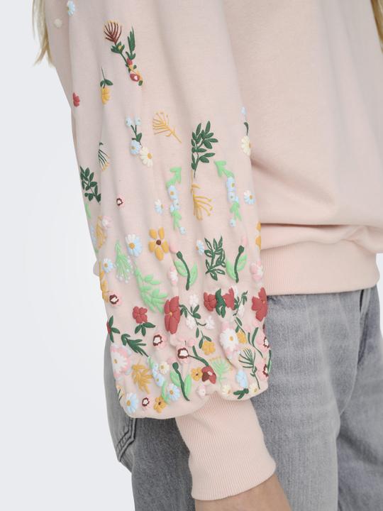 Produktbild Only Normal geschnitten Rundhals Gerippte Ärmelbündchen Tief angesetzte Schulter Sweatshirt Sweatshirt (XS)