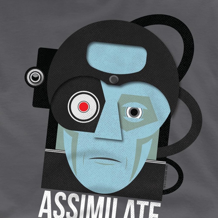 Immagine prodotto Assimilate or Die Maglietta Uomo (XL)