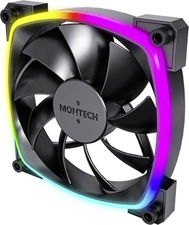 Montech AX120 PWM ARGB Lüfter - 120mm, schwarz (120 mm, 1 x)