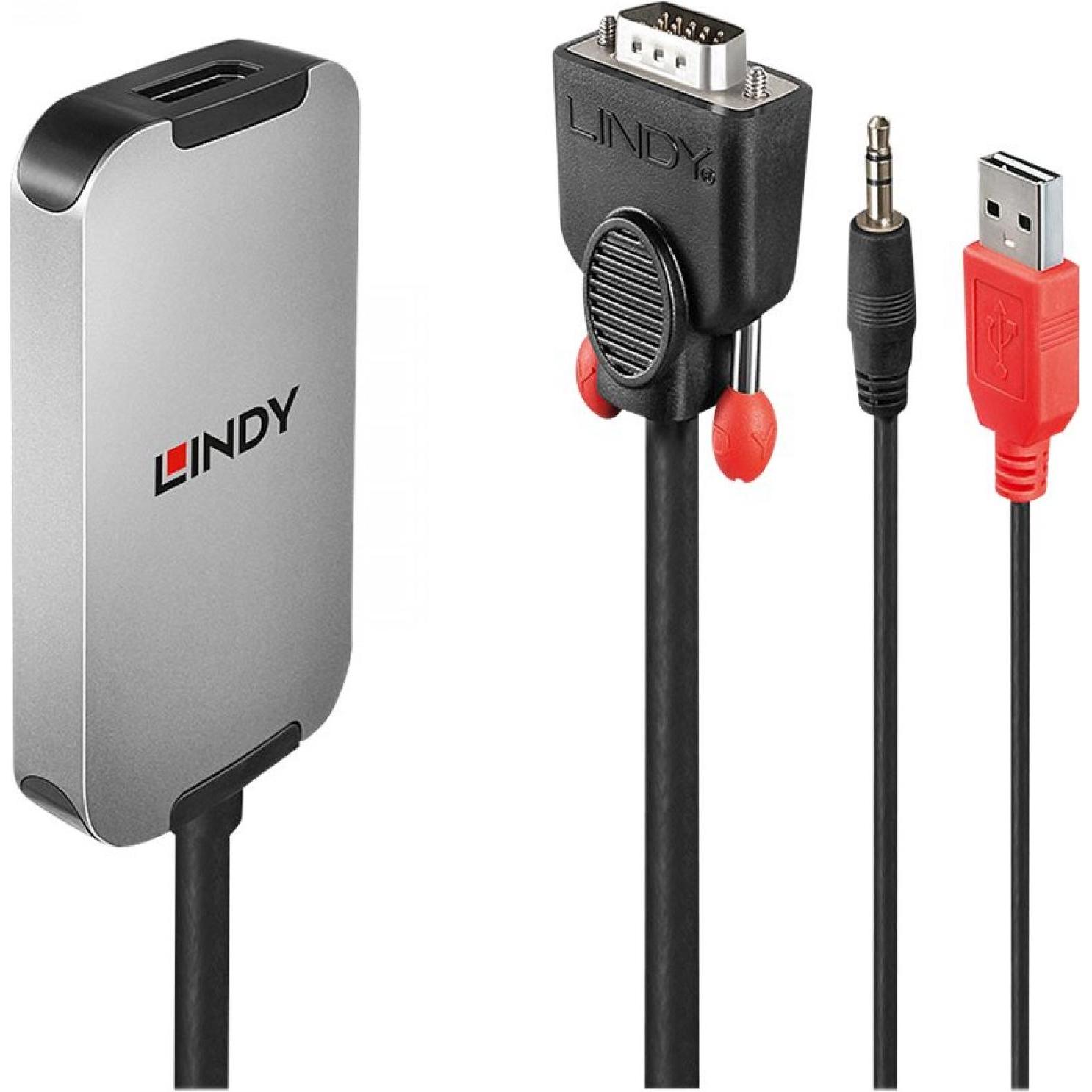 Lindy VGA to Converter (0.05 m, DisplayPort), Video Kabel