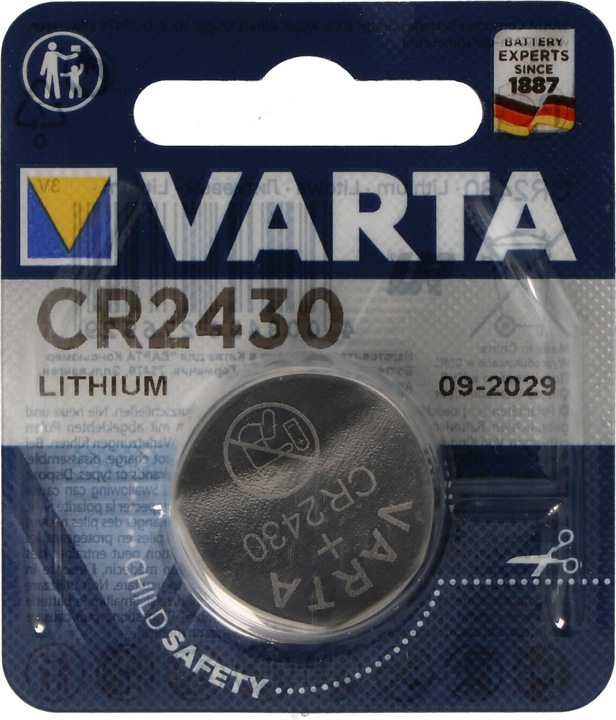 Actual product image Varta Electronics CR2430 (1 pcs., CR2430, 290 mAh)