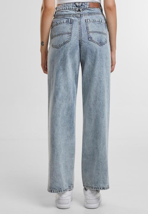 Produktbild Urban Classics Ladies Wide Leg Slit Denim (30)