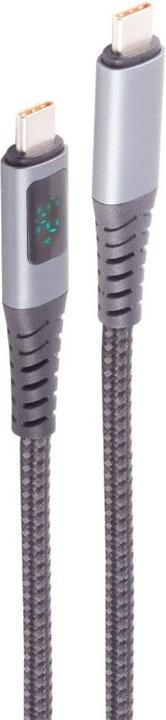 Actual product image S-Conn shiverpeaks USB-C Ladekabel 2.0 240W PD A/V/W Display 0,5m (0.50 m, USB 2.0, 240 W)