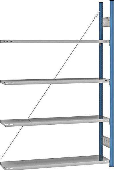 Actual product image eurokraft pro Shelf plug-in rack, blue / galvanized