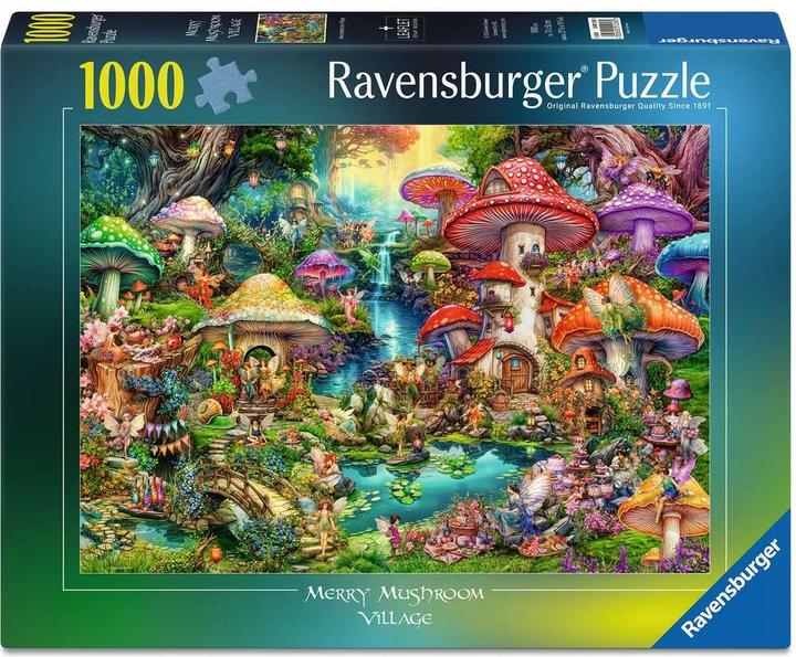 Actual product image Ravensburger Puzzle Fröhliches Pilzdorf, 1000 Teile. (1000 pieces)