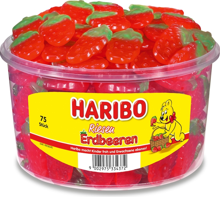 Immagine prodotto Haribo Fragole giganti (75 pz., 1125 g)