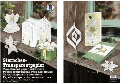 Produktbild Ursus Transparentpapier Sternchen
