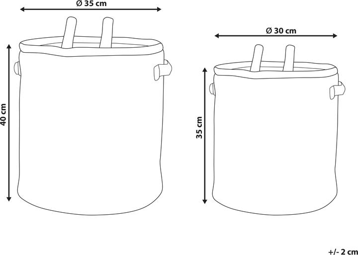 Produktbild Beliani Pomang (2 x, 30 x 30 x 35 cm)