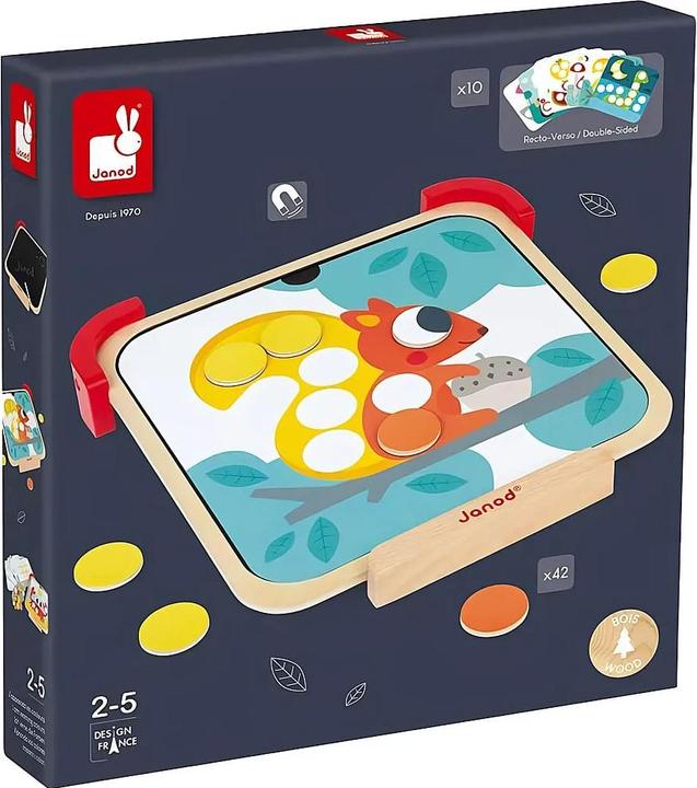 Produktbild Janod Magnetspiel Farben und Formen (Deutsch, Englisch, Französisch, Italienisch, 2 - 5 Jahre)
