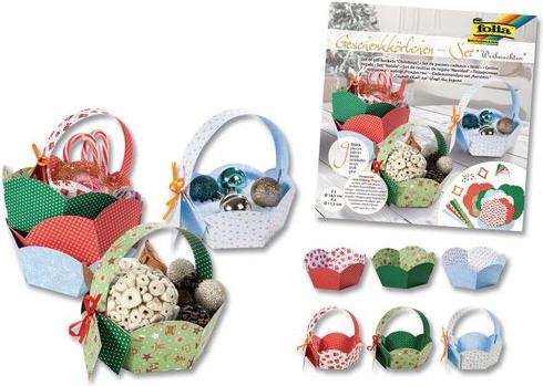 Produktbild Folia Gebäck-Geschenkkörbchen-Set (Geschenkbox, 9 x)