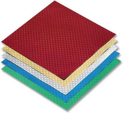Actual product image Folia Folding sheets aluminum foil star square. (1 x)
