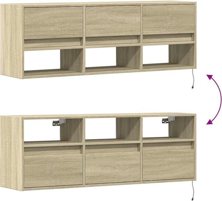 Produktbild vidaXL TV-Wandschrank (130 x 31 x 45 cm)