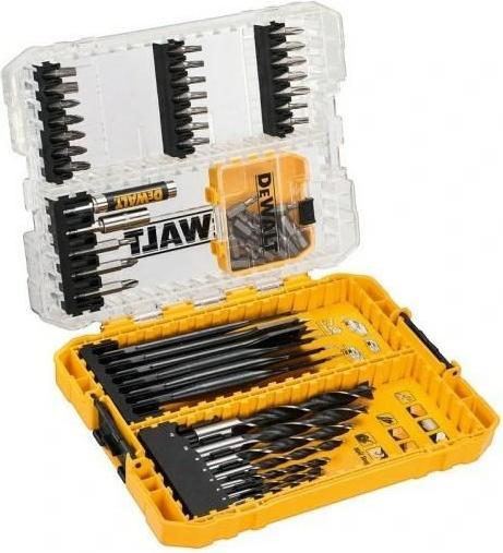 Actual product image DeWalt ZESTAW WIERTEŁ DO DREWNA I BITÓW 57cz. (1.0-10 mm)