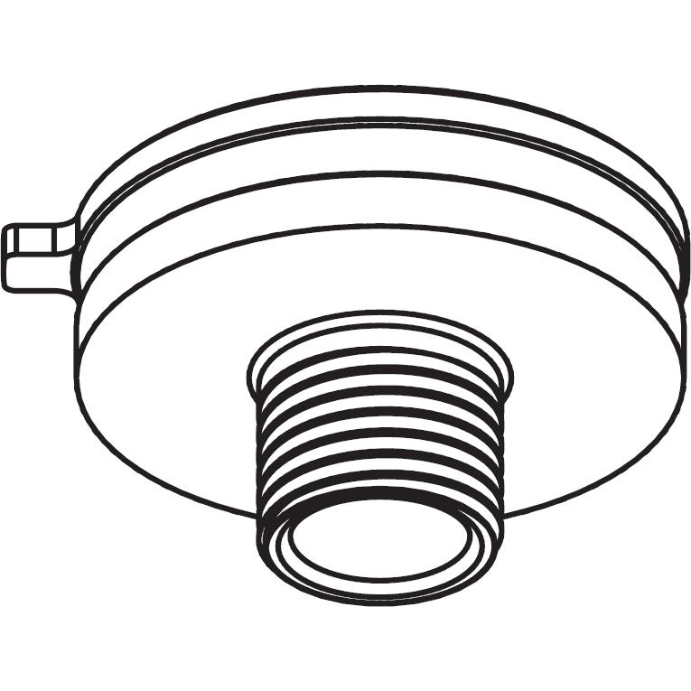 Molto Luce, Zubehör Beleuchtung, Global Trac Adapter Nippel L12, M10 beweglich XTSA57/12-9 alu/grau