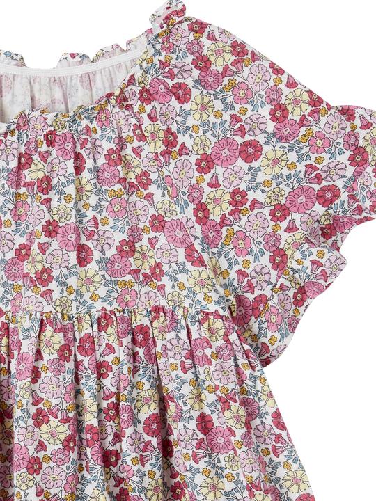 Produktbild Vertbaudet Geblümtes Mädchen Kleid mit Schmetterlingsärmeln (158)