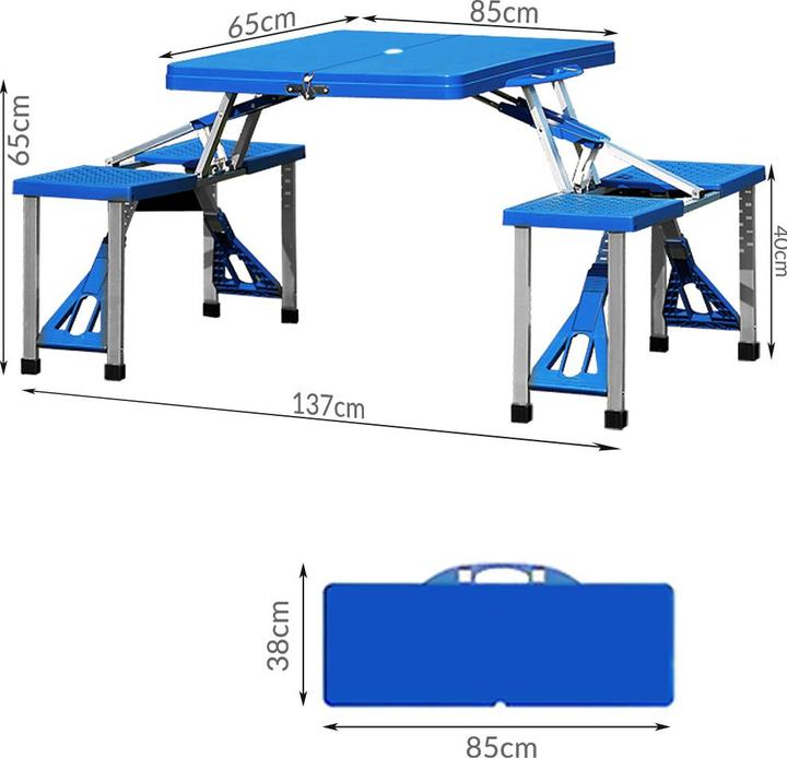 Produktbild Casaria Campingtisch