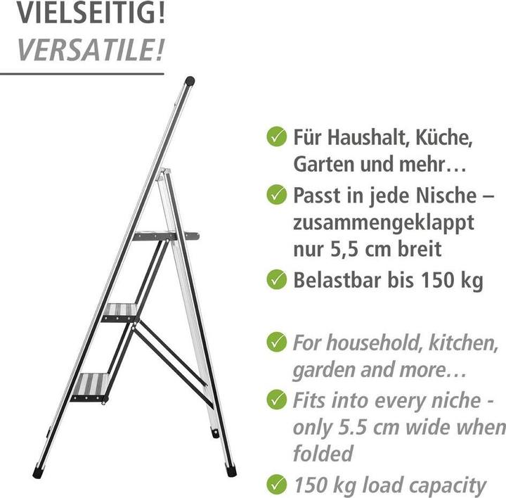 Produktbild Wenko Haushaltsleiter (Trittleiter, 44 cm)