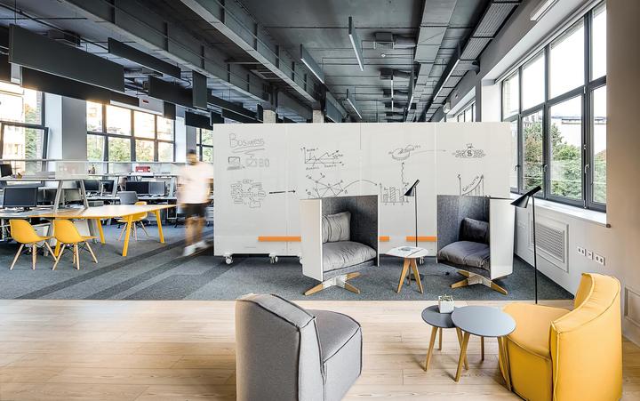 Image du produit Magnetoplan MAGNETOP. Infinity Wall mobile 1141100 émail double face 185x105x22cm