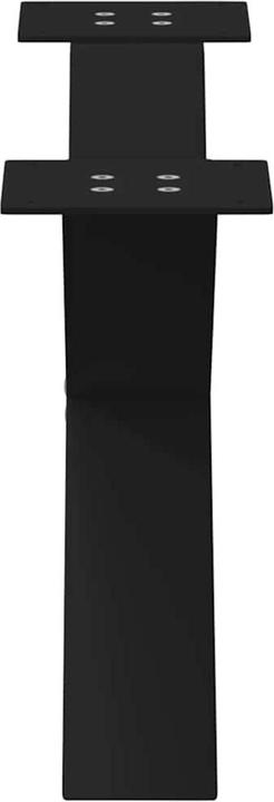 Image du produit vidaXL Pieds de table basse en X 2 pcs. noir 70x(30-31) cm acier Pied de table