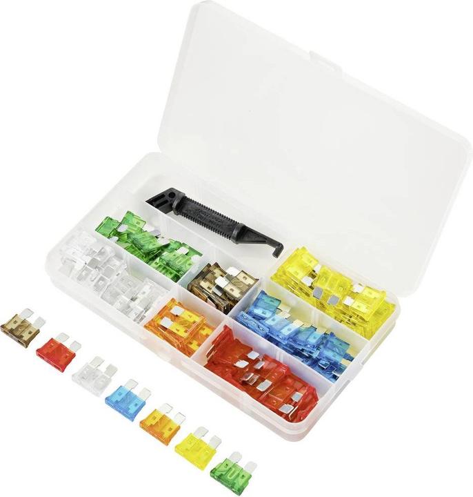 Tru Components Flat fuse set, standard 100 pieces (30 A)