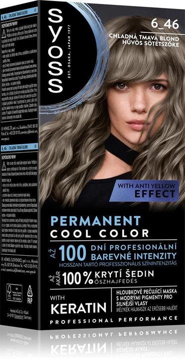 Actual product image Syoss Permanent Cool Color farba do włosów 6-46 Chłodny Ceimny Blond (Chłodny Ceimny Blond)