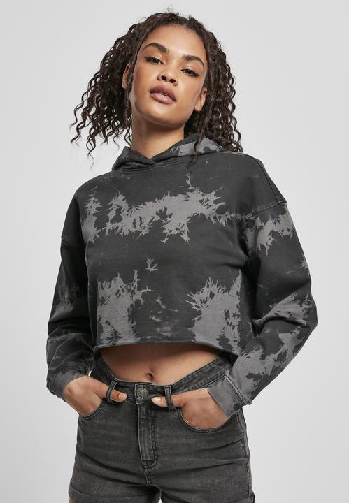 Immagine prodotto Urban Classics Felpa con cappuccio corta oversize da donna, sbiancata (3XL)