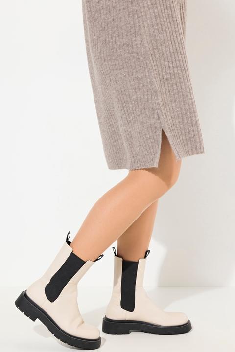 Actual product image Ulla Popken Ribbed Knit Long Sleeve Troyer Collar Dress (42, 44)