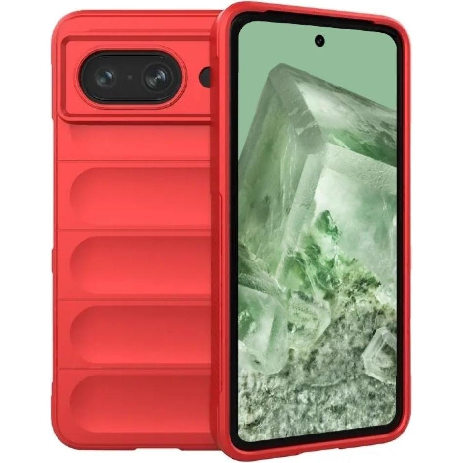 Screenguard CloudCase Google Pixel 8 TPU Hülle (Google Pixel 8), Smartphone Hülle, Rot