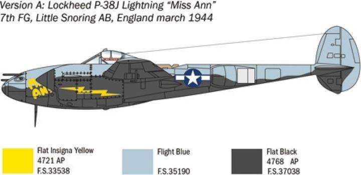Produktbild Italeri 1:72 US P-38J Lightning