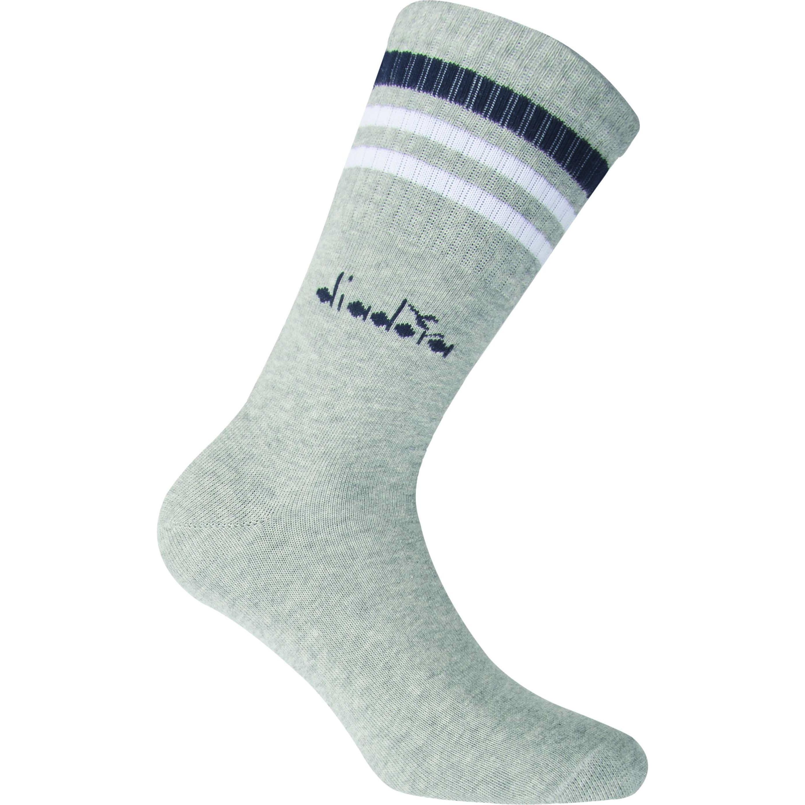 Thumbnail - Diadora, Herren, Socken, Socken Casual Bequem sitzend, Grau, (6er Pack, 39 - 42)