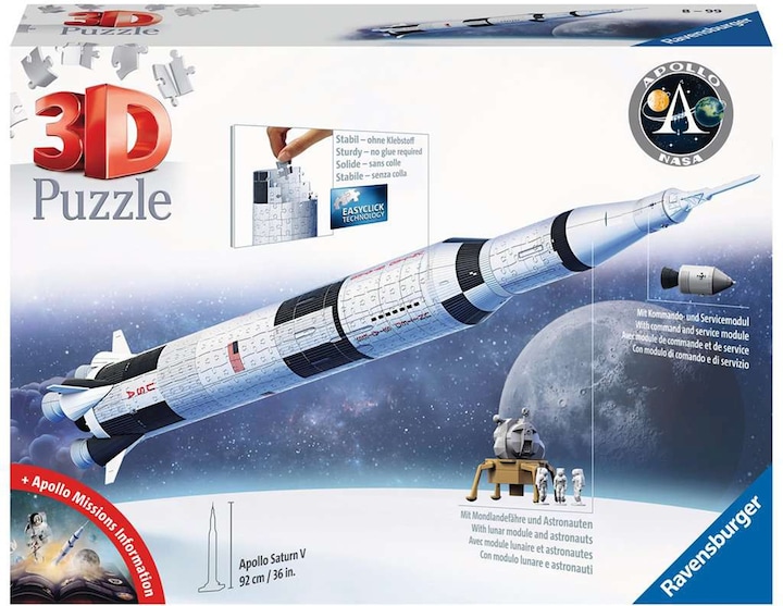 Actual product image Ravensburger Apollo Saturn V Rocket (440 pieces)