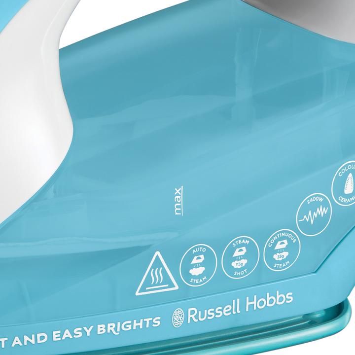 Actual product image Russell Hobbs 26482-56 Light & Easy Brights Aqua Steam Iron (2400 W, 115 g/min)