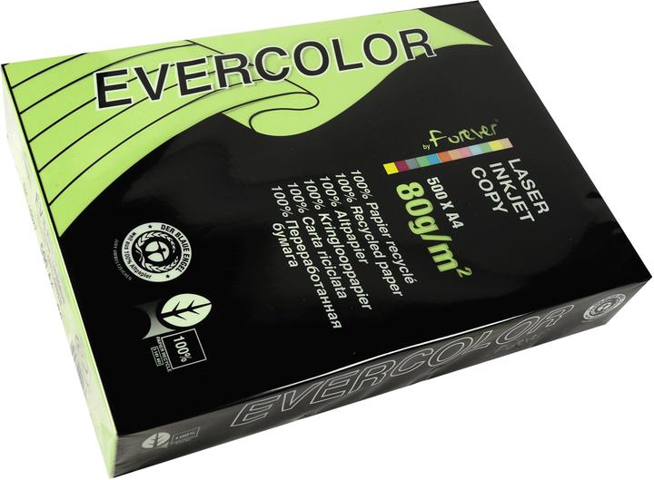Produktbild Clairefontaine Recyclingpapier Evercolor lindgrün DIN A4 80 g/qm 500 Blatt (A4, 500 Blätter, 80 g/m²)