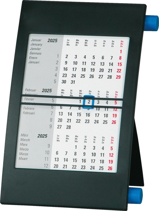 Produktbild Biella Tischkalender (11 x 18 cm, Kein Einband, Deutsch, Englisch, Italienisch, Französisch)