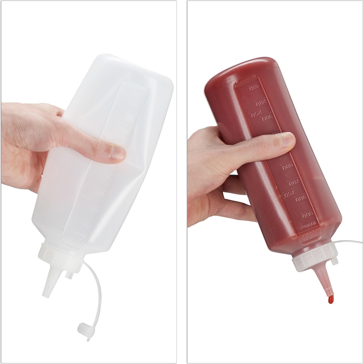 Actual product image Relaxdays 4x squeeze bottle (1 l)