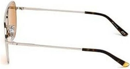 Actual product image WEB Unisex Adults' WE0206 16E 58 Optical Frames Silver