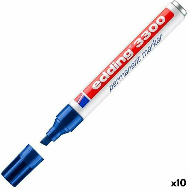 Produktbild Edding Permanent Marker 3300, mit Keilspitze (10 x)