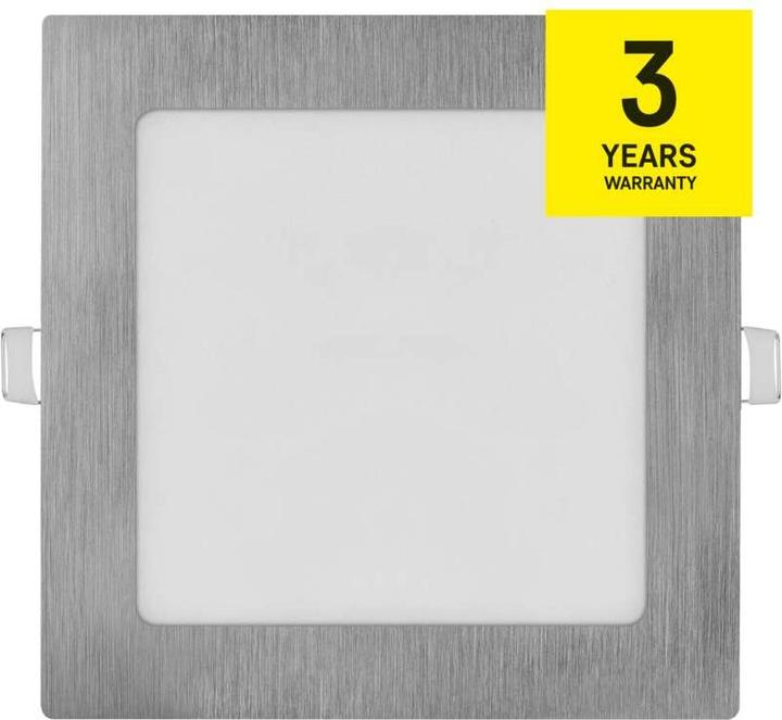 Produktbild Emos LED-Einbauleuchte NEXXO, quadratisch, silber, 12,5W, mit Change CCT (1050 lm)