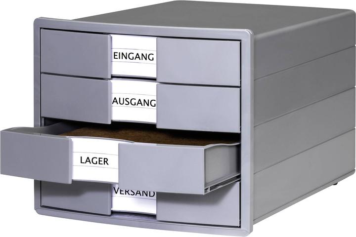 Actual product image Han IMPULS KARMA 10128-18 Drawer box black DIN A4, DIN C4 Number of drawers: 4 (C4, A4)