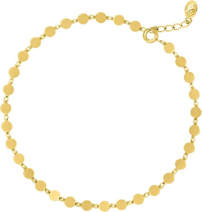 Actual product image Candy Maya anklet, 925 sterling silver, gold-plated (925 Sterling silver, 18k gold-plated, 25 cm)