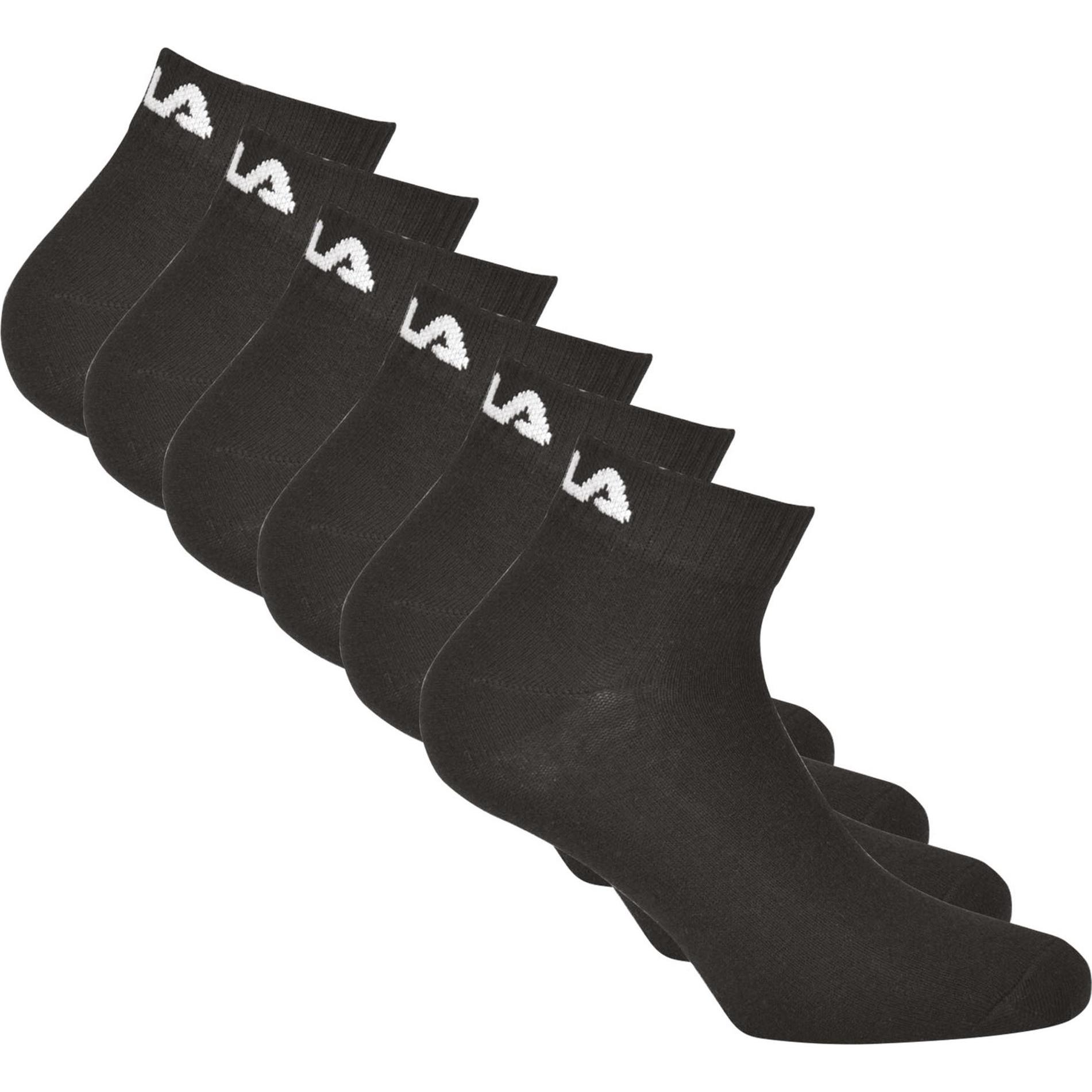 FILA, Herren, Socken, Socken Sportlich, Schwarz, (6er Pack, 39 - 42)