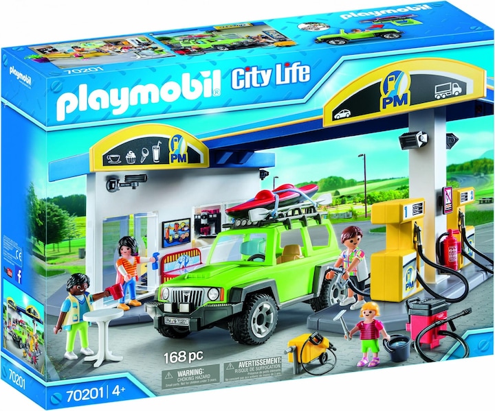 Produktbild Playmobil Grosse Tankstelle (70201, Playmobil City Life)