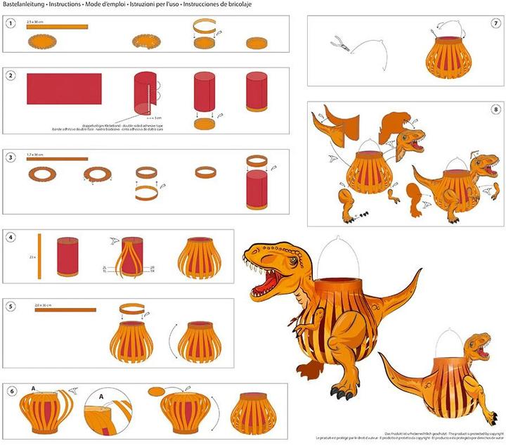 Actual product image Ursus Lantern craft set T-Rex