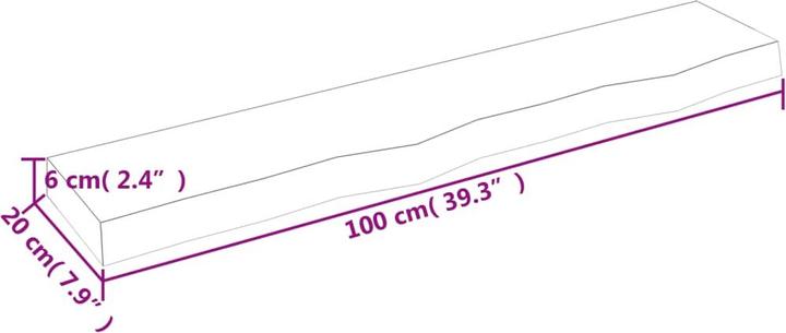 Immagine prodotto vidaXL Lian (100 x 20 x 6 cm)