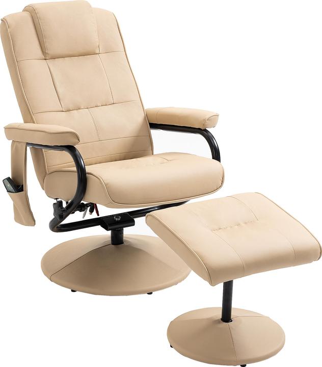 Image du produit Homcom Fauteuil TV Entspannung-Pur, fauteuil et pouf pivotants