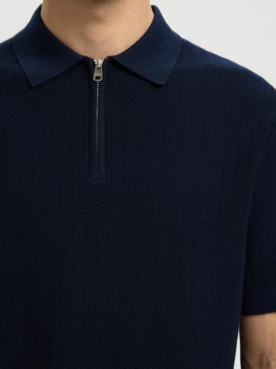Produktbild Selected Slhcran Ss Knit Structure Zip Polo Noos (M)