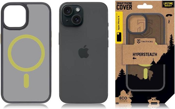 Productafbeelding Tactical MagForce Hyperstealth 2.0 hoes voor iPhone 15 Zwart/Geel (Apple iPhone 15)